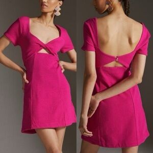 Maeve Fuchsia Backless Dress